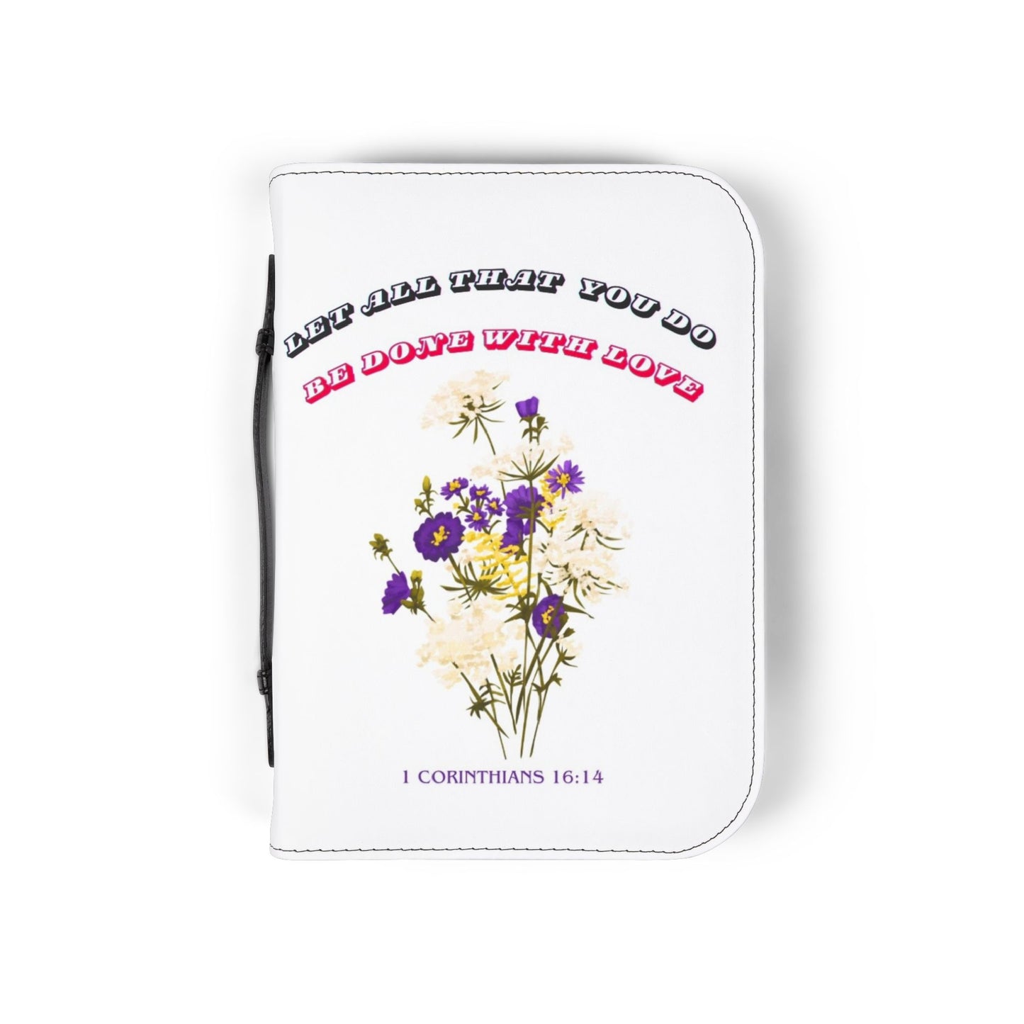 Inspirational Bible Cover with Floral Design, Religious Gift, Christian Accessory, Faith Journal Case, Scripture Holder, Personalized [...]
