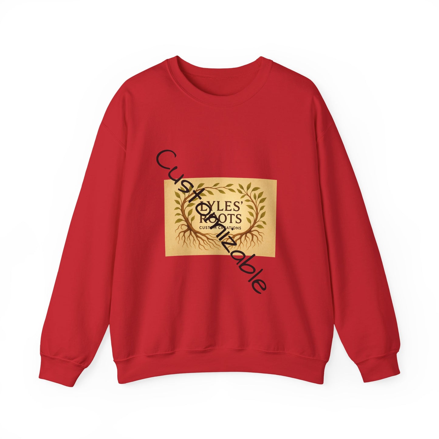 Vintage-Inspired Cozy Crewneck Sweatshirt — Customizable Embroidery