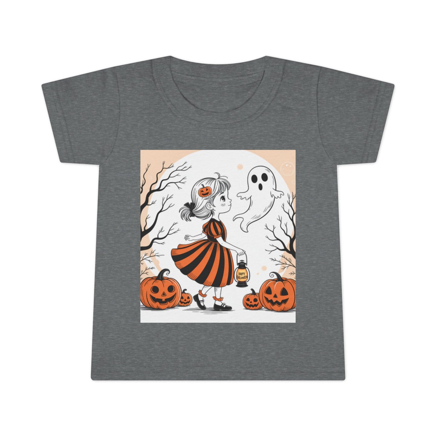 Spooky cute Halloween Toddler T-Shirt, Cute Ghost Print Tee, Kids Halloween Costume, Toddler Halloween Apparel, Party Outfit, Trick or [...]