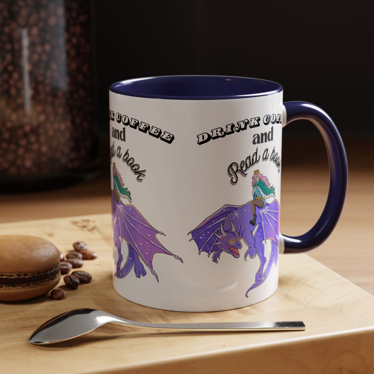 Whimsical Dragon Coffee Mug: Drink Coffee and Read a Book | Fantasy Gift for Book Lovers, Unique Home Decor, Perfect for Readers and [...]