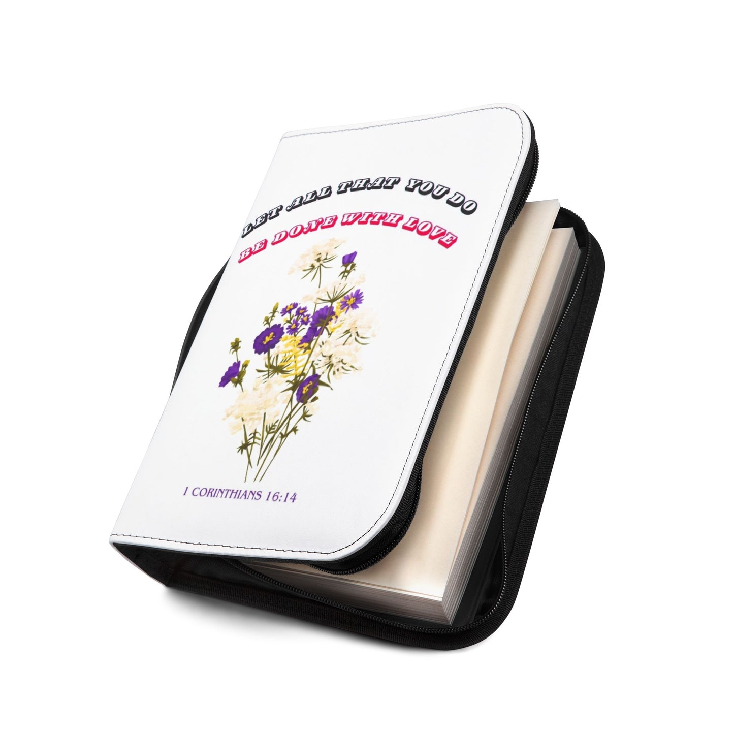 Inspirational Bible Cover with Floral Design, Religious Gift, Christian Accessory, Faith Journal Case, Scripture Holder, Personalized [...]