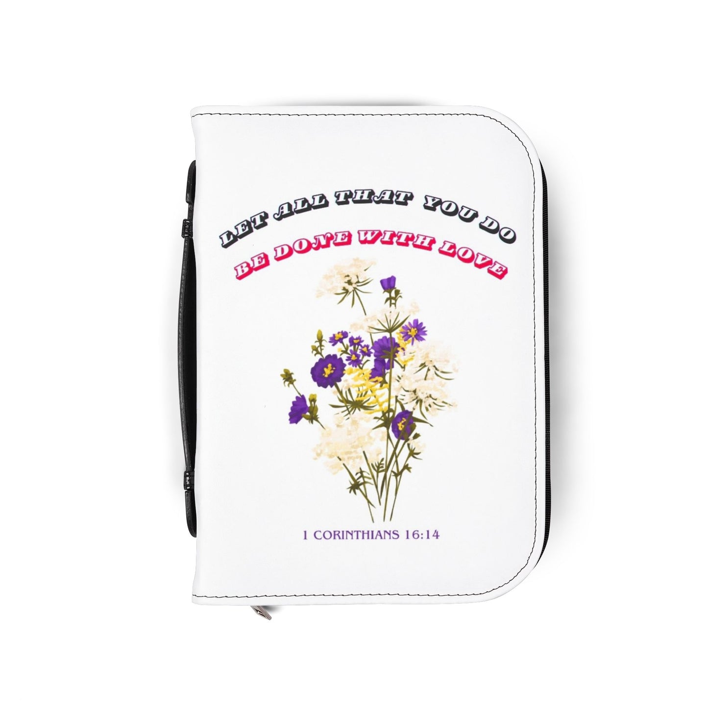 Inspirational Bible Cover with Floral Design, Religious Gift, Christian Accessory, Faith Journal Case, Scripture Holder, Personalized [...]
