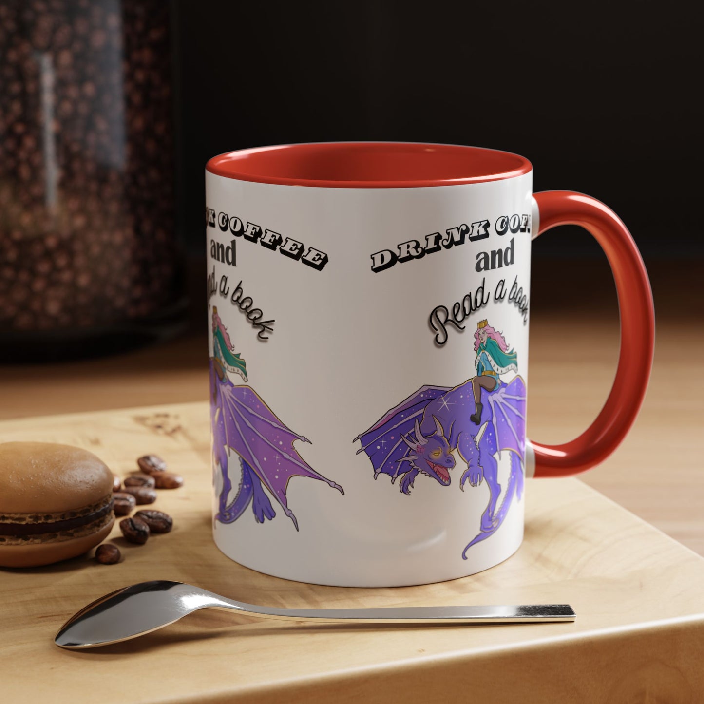 Whimsical Dragon Coffee Mug: Drink Coffee and Read a Book | Fantasy Gift for Book Lovers, Unique Home Decor, Perfect for Readers and [...]