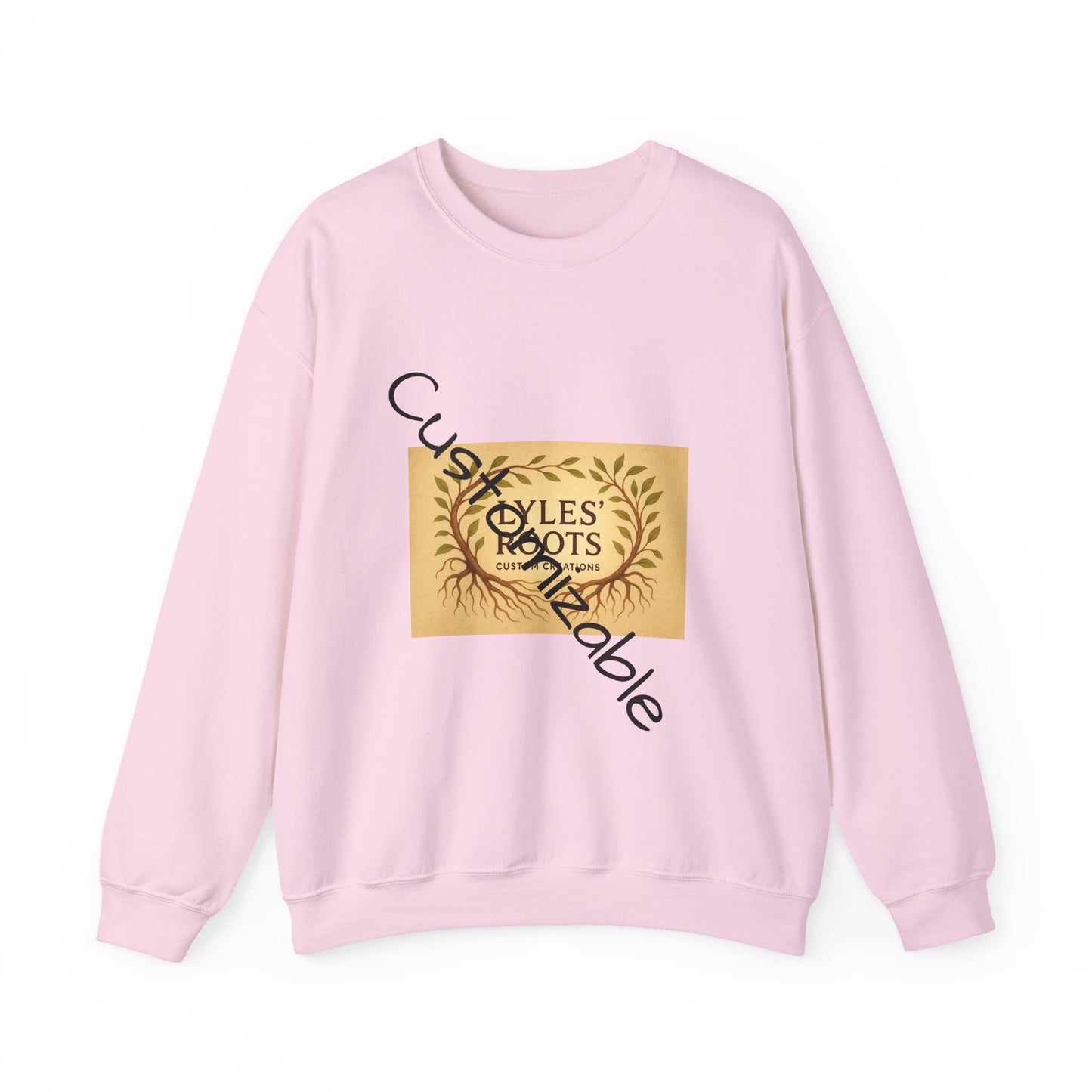 Vintage-Inspired Cozy Crewneck Sweatshirt — Customizable Embroidery