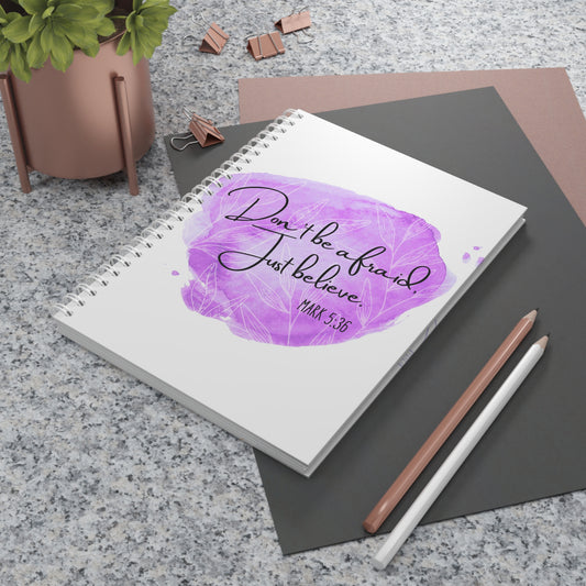 Inspirational Spiral Notebook, Faith Journal, Christian Gifts, Scripture Notepad, Motivational Writing Journal, Cute Stationery