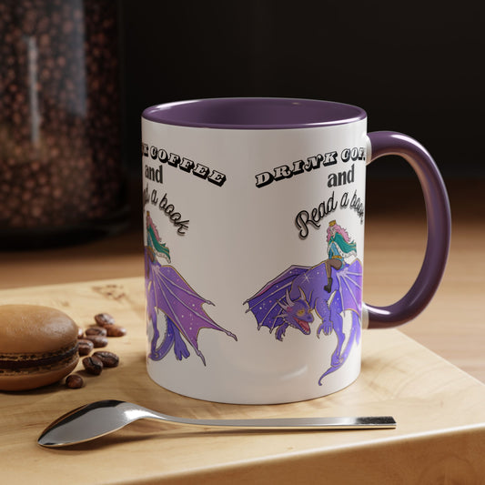 Whimsical Dragon Coffee Mug: Drink Coffee and Read a Book | Fantasy Gift for Book Lovers, Unique Home Decor, Perfect for Readers and [...]