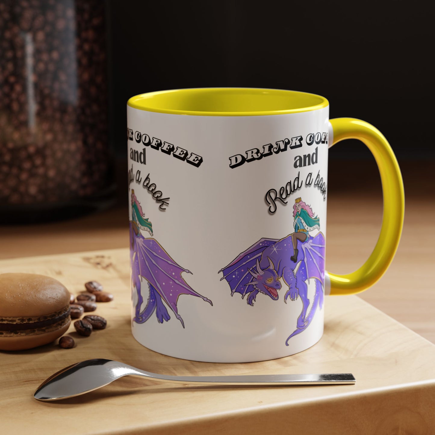 Whimsical Dragon Coffee Mug: Drink Coffee and Read a Book | Fantasy Gift for Book Lovers, Unique Home Decor, Perfect for Readers and [...]