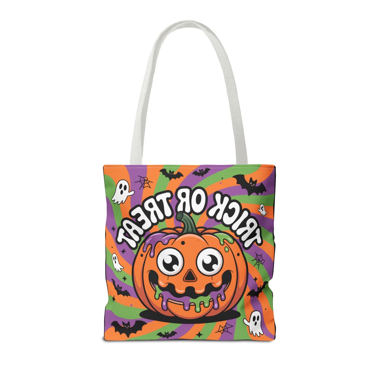 Halloween Tote Bag - Scary Fun, Trick or Treat, Pumpkin Design, Reusable Shopping Bag, Fall Decor, Spooky Spirit