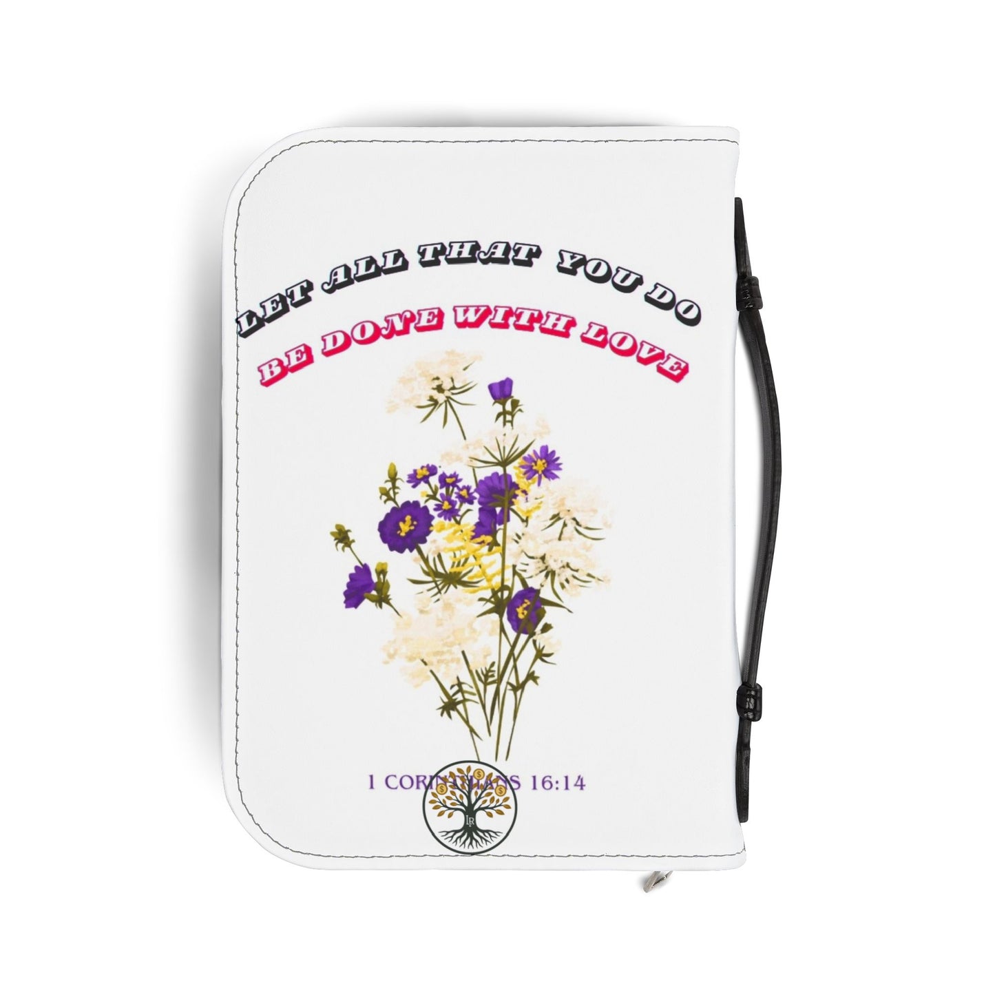 Inspirational Bible Cover with Floral Design, Religious Gift, Christian Accessory, Faith Journal Case, Scripture Holder, Personalized [...]