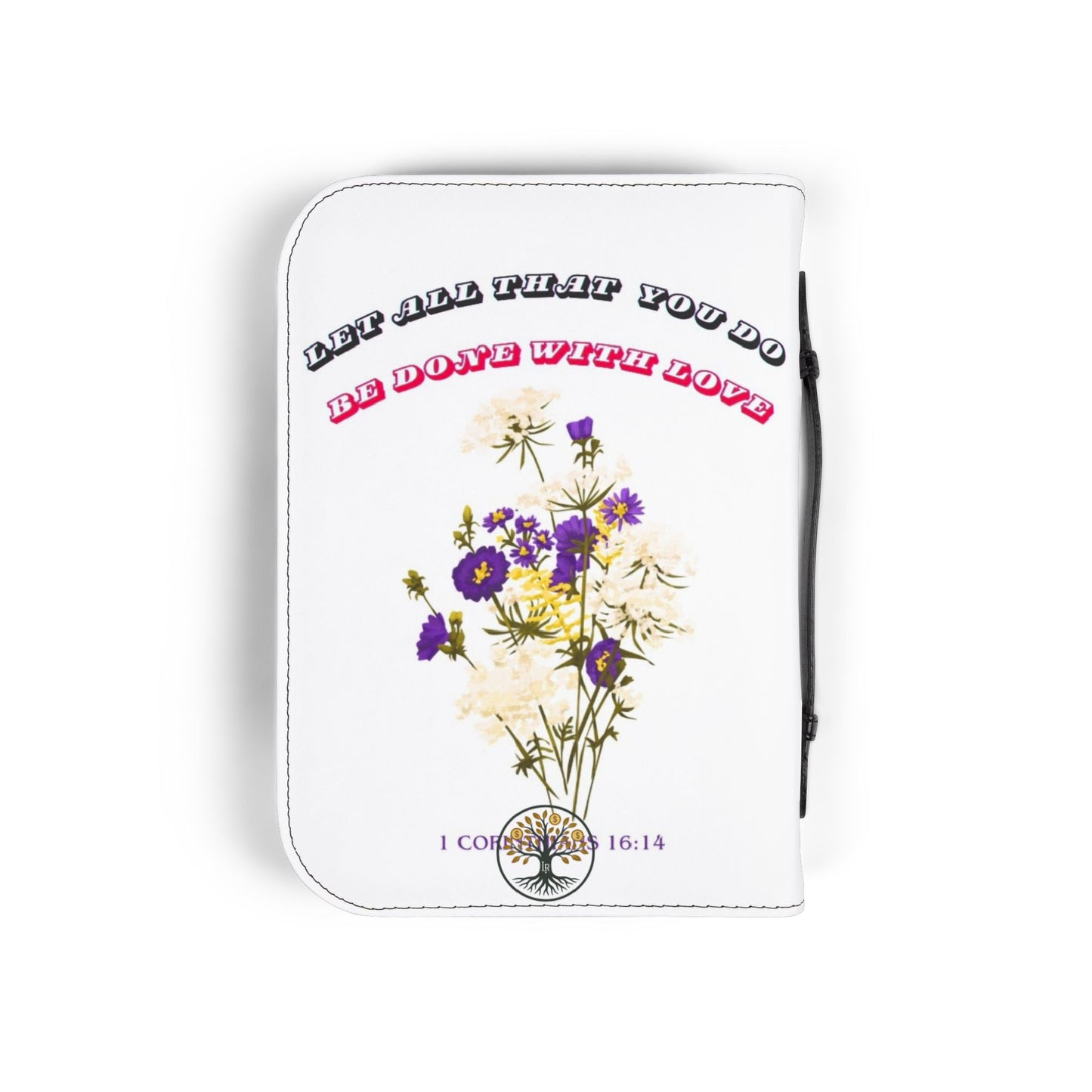 Inspirational Bible Cover with Floral Design, Religious Gift, Christian Accessory, Faith Journal Case, Scripture Holder, Personalized [...]