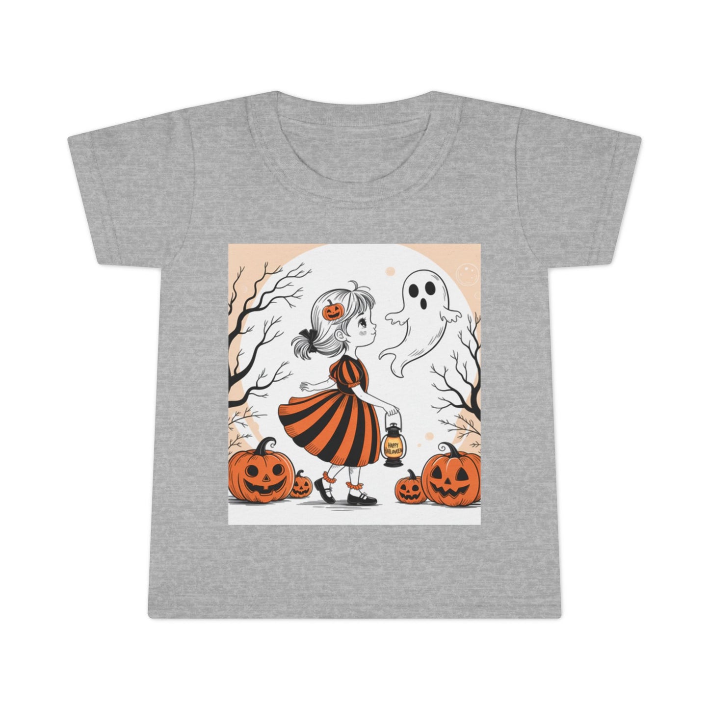 Spooky cute Halloween Toddler T-Shirt, Cute Ghost Print Tee, Kids Halloween Costume, Toddler Halloween Apparel, Party Outfit, Trick or [...]